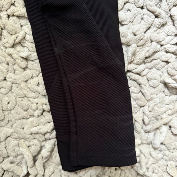 EUC Move Theory Black Ribbed High Neck Exercise Top Sz XS - Picture 4 of 4